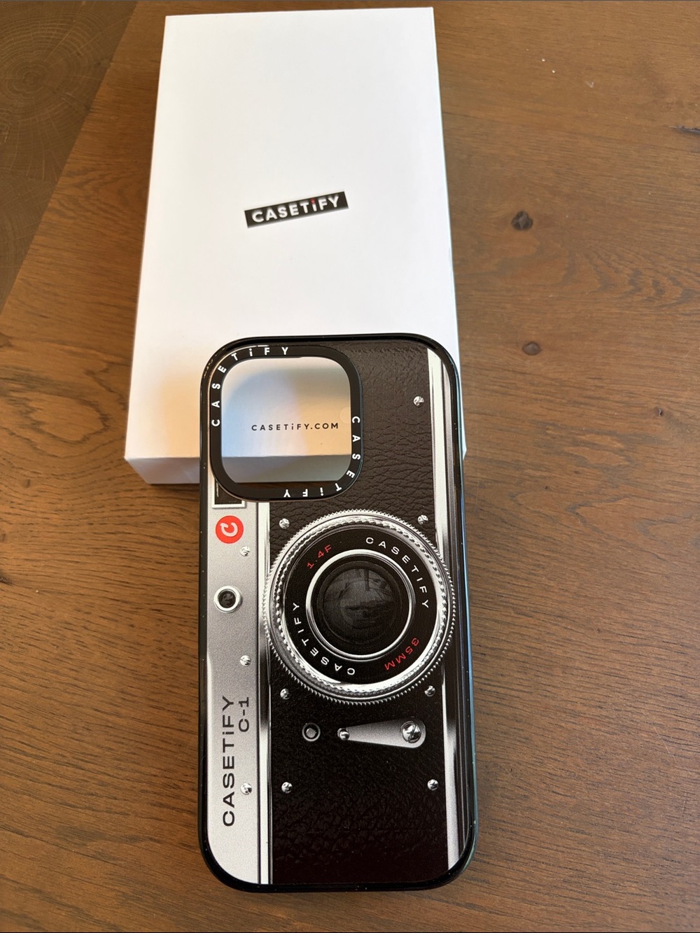 Casetify Black and Silver Vintage Camera Phone Case for iPhone 16 Pro Brand New